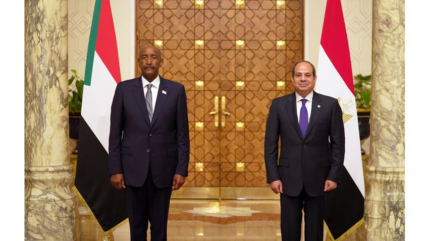 President El-Sisi Receives President of Sudan’s Sovereign Council General Al-Burhan