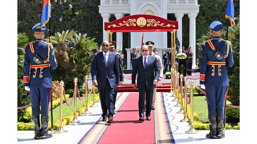 President El-Sisi Receives President of Sudan’s Sovereign Council General Al-Burhan