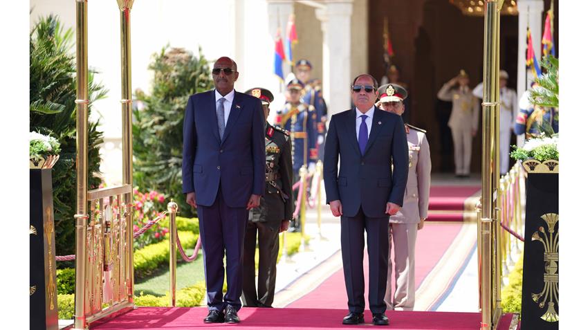 President El-Sisi Receives President of Sudan’s Sovereign Council General Al-Burhan