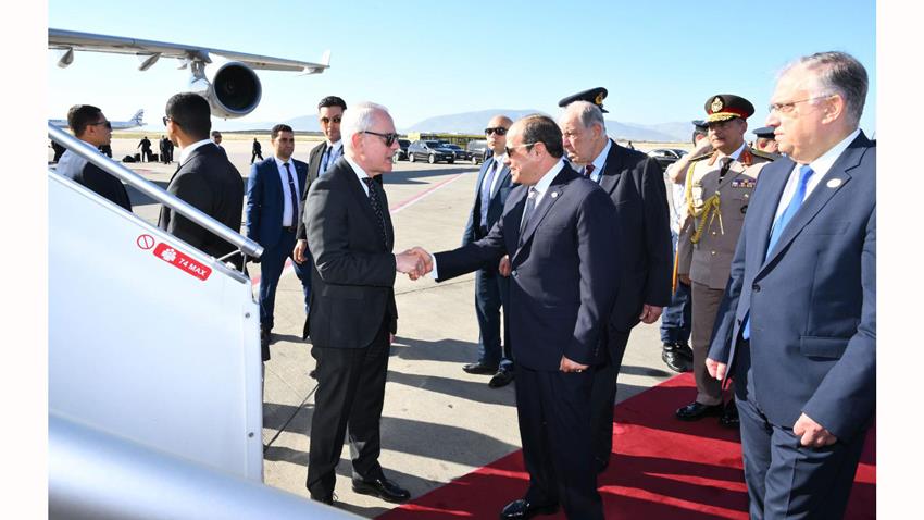 President El-Sisi Departs Greece for Victory Day Celebrations in Moscow