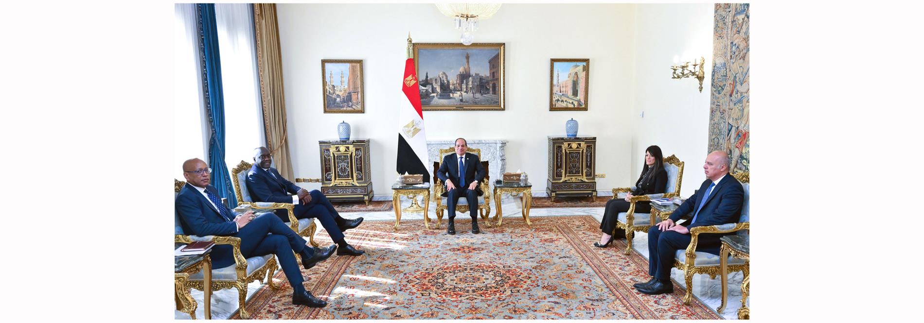 الرئيس عبد الفتاح السيسي يستقبل الرئيس التنفيذي لمؤسسة التمويل الدولية