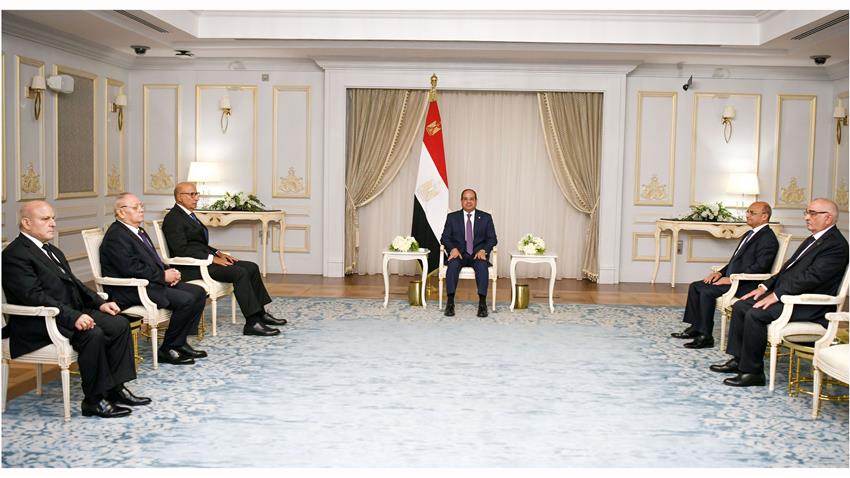 الرئيس يشهد أداء اليمين لرؤساء محكمة النقض ومجلس الدولة وهيئة قضايا الدولة وهيئة النيابة الإدارية