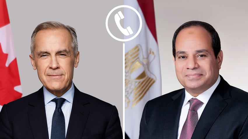 الرئيس عبد الفتاح السيسي يجري اتصالًا هاتفيًا برئيس الوزراء الكندي