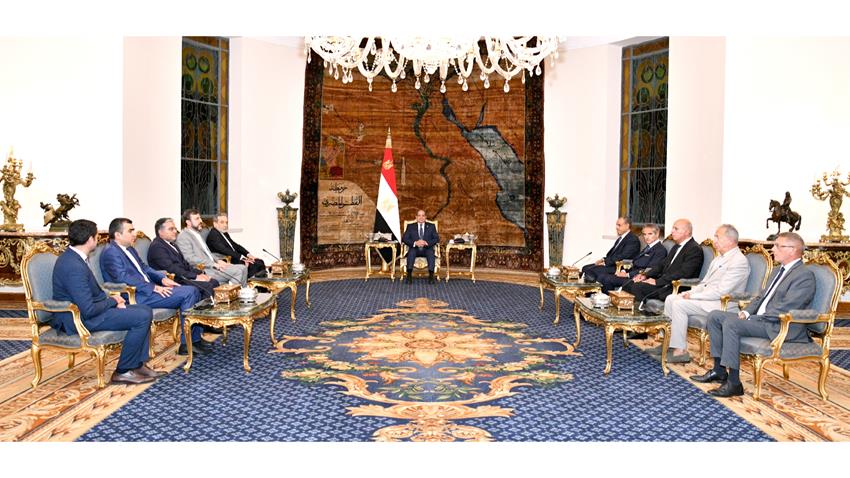 Le Président Al-Sissi reçoit le Ministre iranien des Affaires étrangères et le directeur de l’AIEA