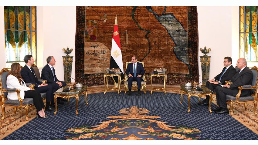 االرئيس عبد الفتاح السيسي يستقبل المبعوث الخاص الأمريكي للشرق الأوسط