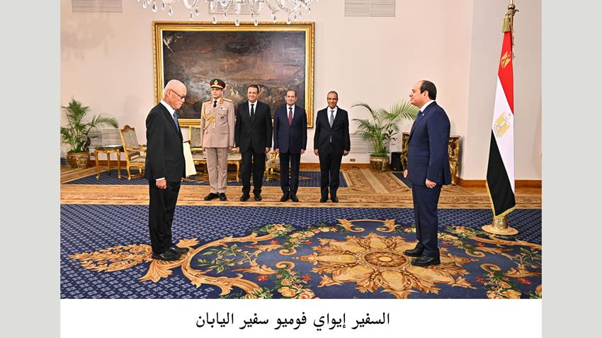 President El-Sisi Receives Credentials of 23 New Ambassadors