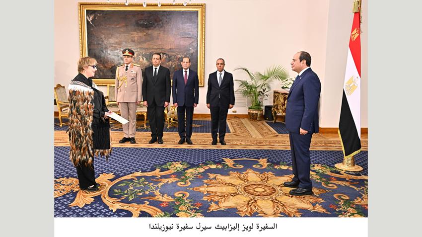 President El-Sisi Receives Credentials of 23 New Ambassadors