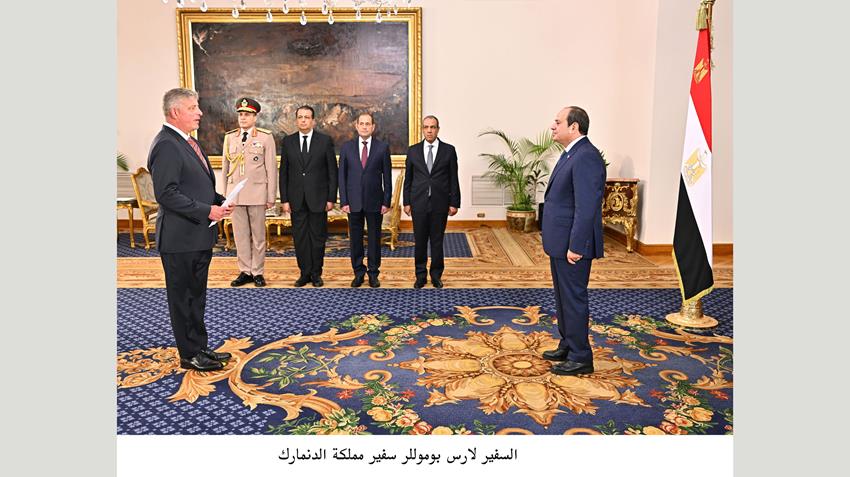 President El-Sisi Receives Credentials of 23 New Ambassadors