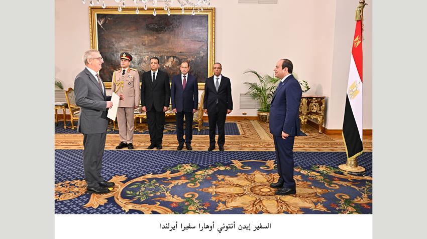 President El-Sisi Receives Credentials of 23 New Ambassadors