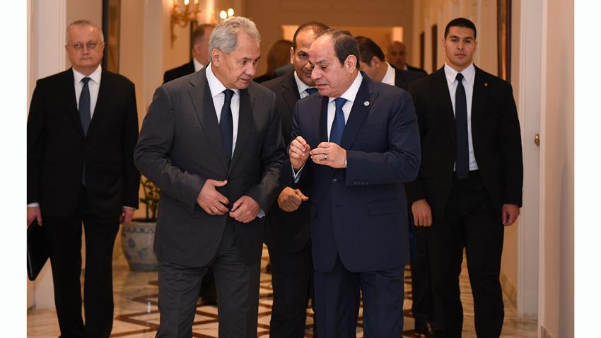 الرئيس عبد الفتاح السيسي يستقبل أمين مجلس الأمن لروسيا الاتحادية