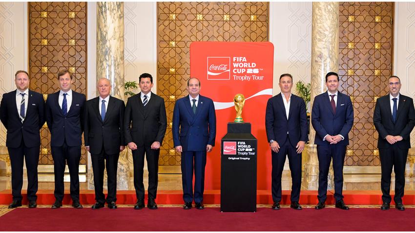 الرئيس عبد الفتاح السيسي يستقبل وفد الاتحاد الدولي لكرة القدم "فيفا"