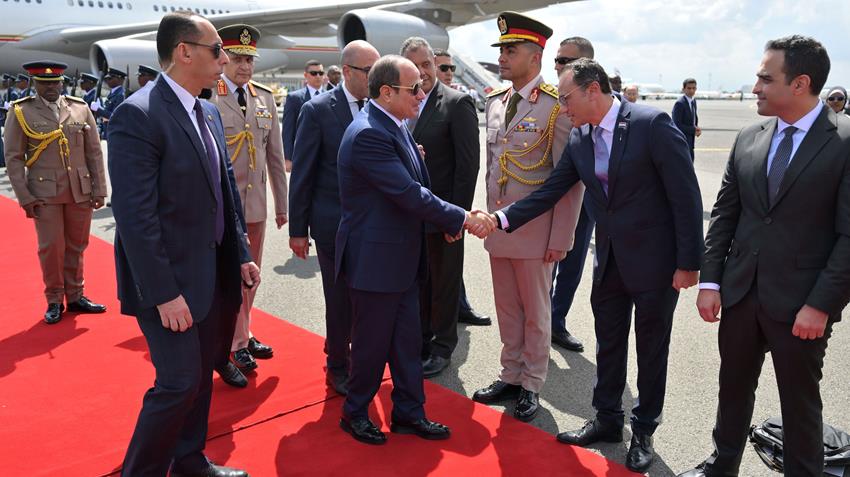 President El-Sisi Arrives in Kenya to Participate in Africa–France Summit “Africa Forward”