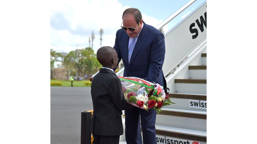 President El-Sisi Arrives in Kenya to Participate in Africa–France Summit “Africa Forward”