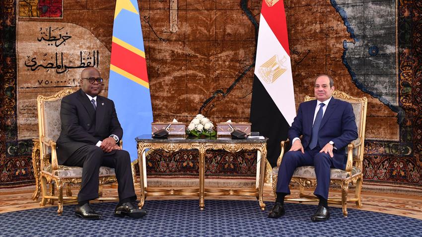 الرئيس عبد الفتاح السيسي يستقبل رئيس جمهورية الكونغو الديمقراطية