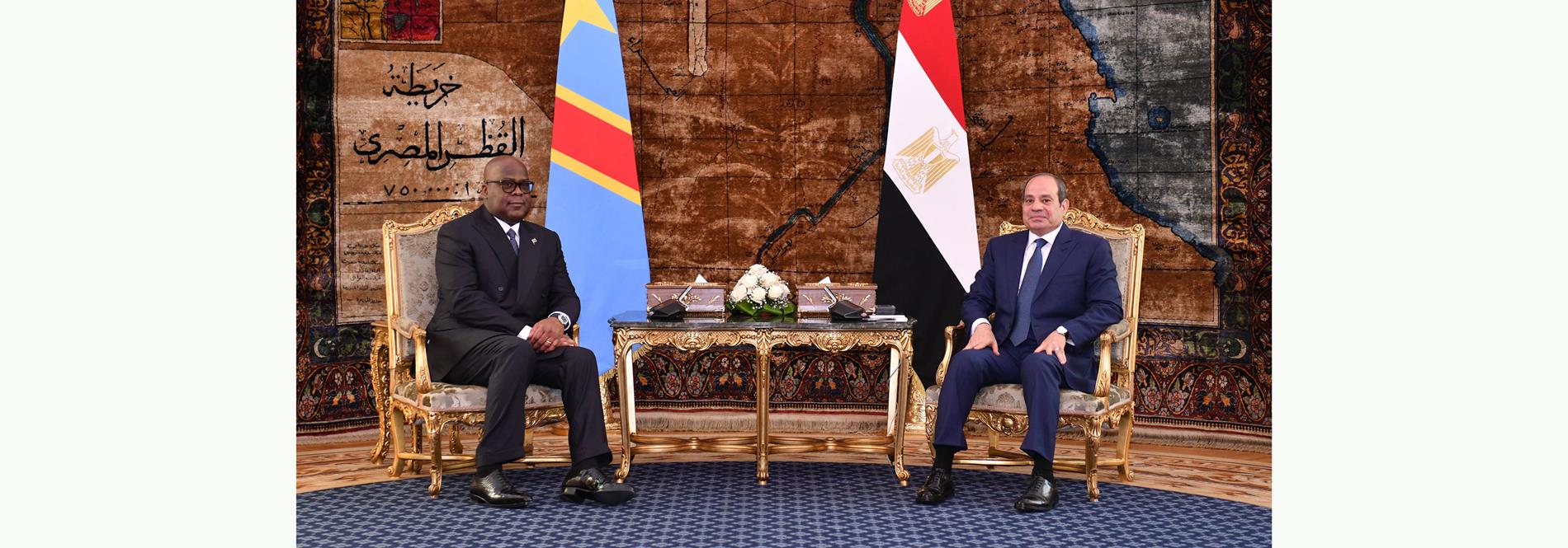 الرئيس عبد الفتاح السيسي يستقبل رئيس جمهورية الكونغو الديمقراطية