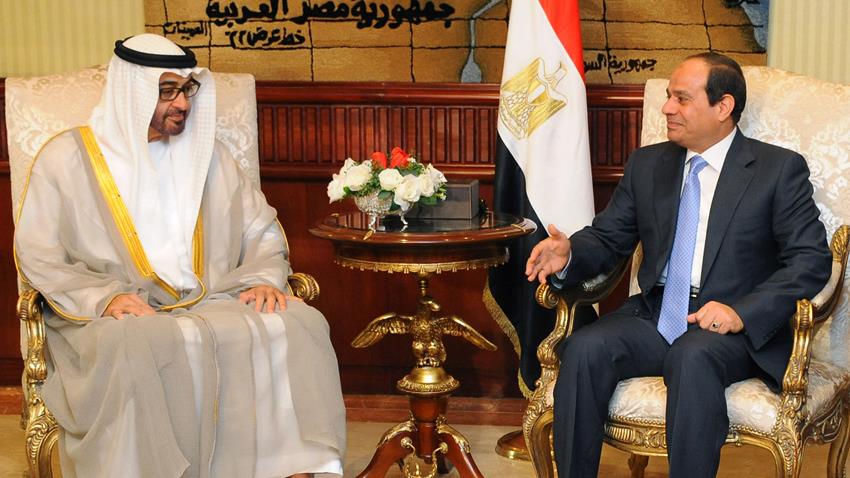 الرئيس عبد الفتاح السيسي استقبل الشيخ محمد بن زايد ال نهيان ولي عهد ابوظبي