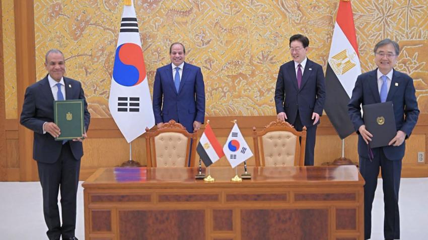 Le Président Al-Sissi rencontre le Président Lee Jae Myung au siège de la Présidence coréenne