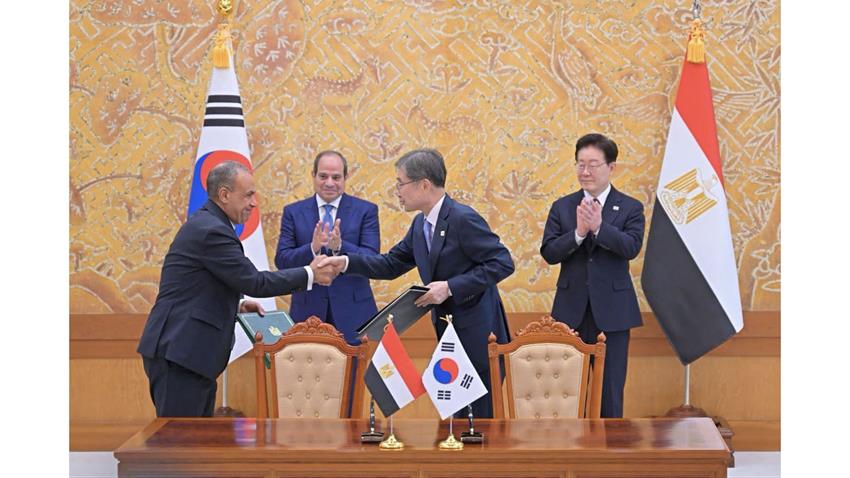 Le Président Al-Sissi rencontre le Président Lee Jae Myung au siège de la Présidence coréenne