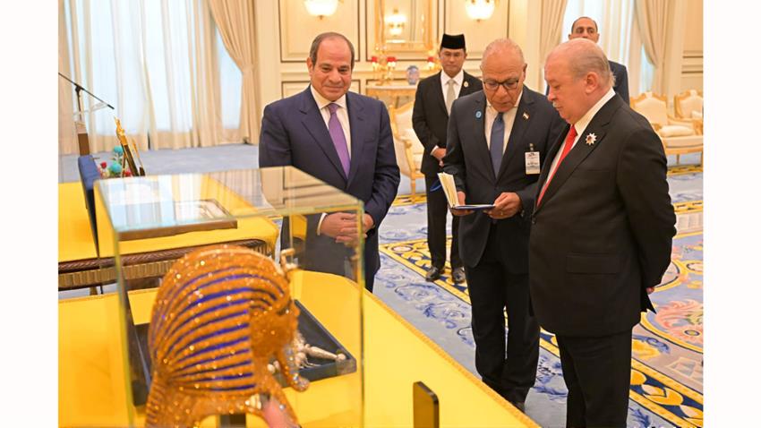 Le Président Al-Sissi rencontre le Roi Sultan Ibrahim de Malaisie, au Palais “Istana Negara”