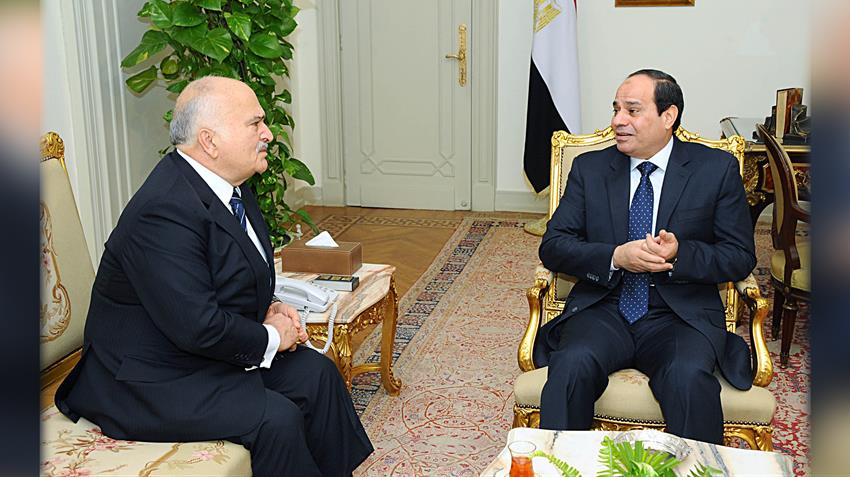 الرئيس عبد الفتاح السيسي يستقبل الأمير الحسن بن طلال