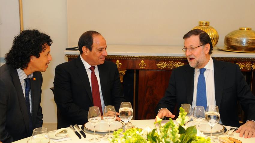 الرئيس عبد الفتاح السيسي يصل إلى العاصمة الإسبانية مدريد