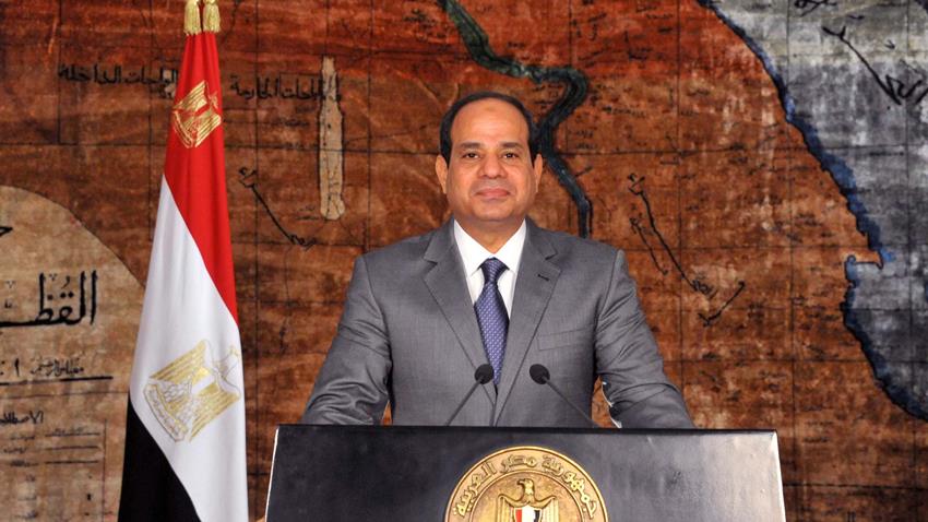 الرئيس عبد الفتاح السيسي يلقي كلمة بمناسبة العاشر من رمضان