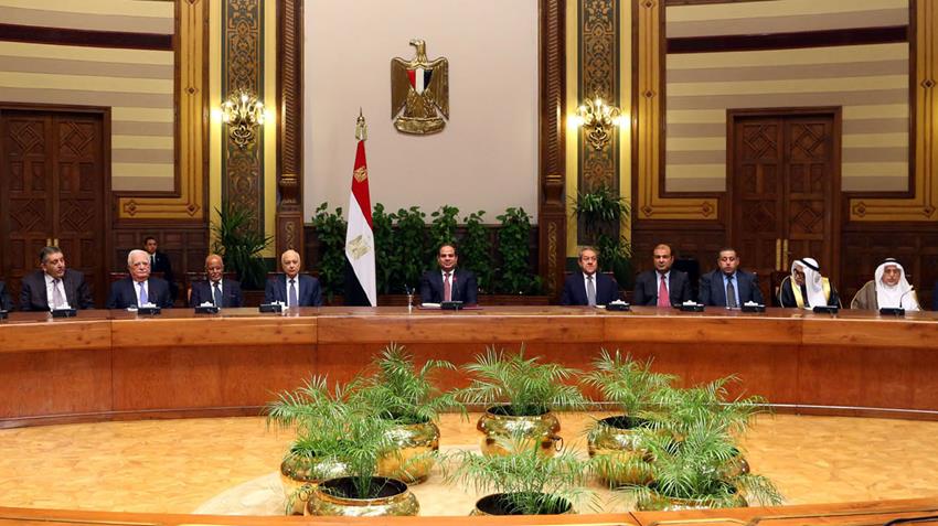 الرئيس عبد الفتاح السيسي يلقي كلمة أمام المؤتمر السادس عشر لأصحاب الأعمال والمستثمرين العرب
