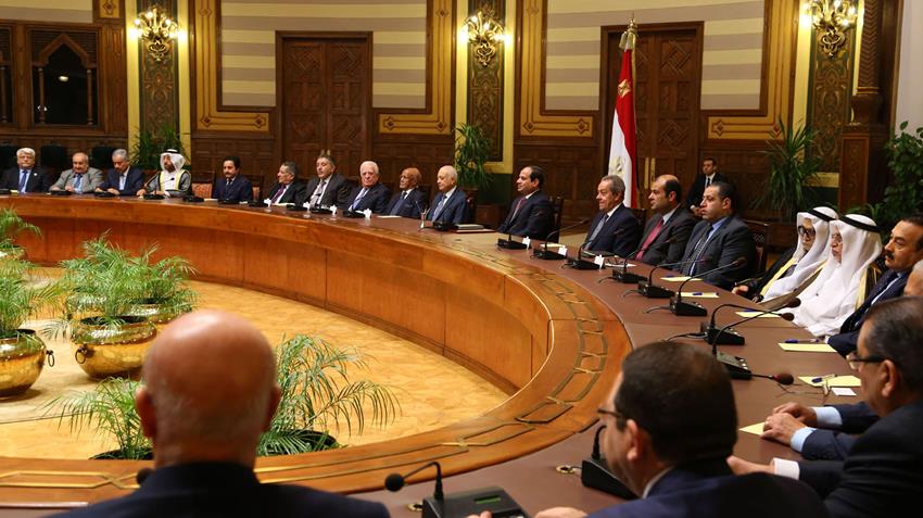 كلمة الرئيس عبد الفتاح السيسي امام المؤتمر السادس عشر لاصحاب الاعمال والمستثمرين العرب