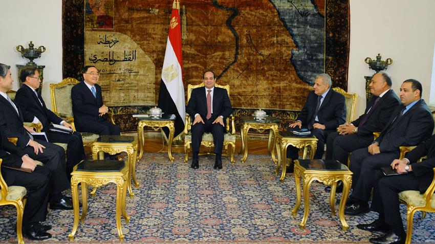الرئيس عبد الفتاح السيسي يستقبل رئيس وزراء كوريا الجنوبية