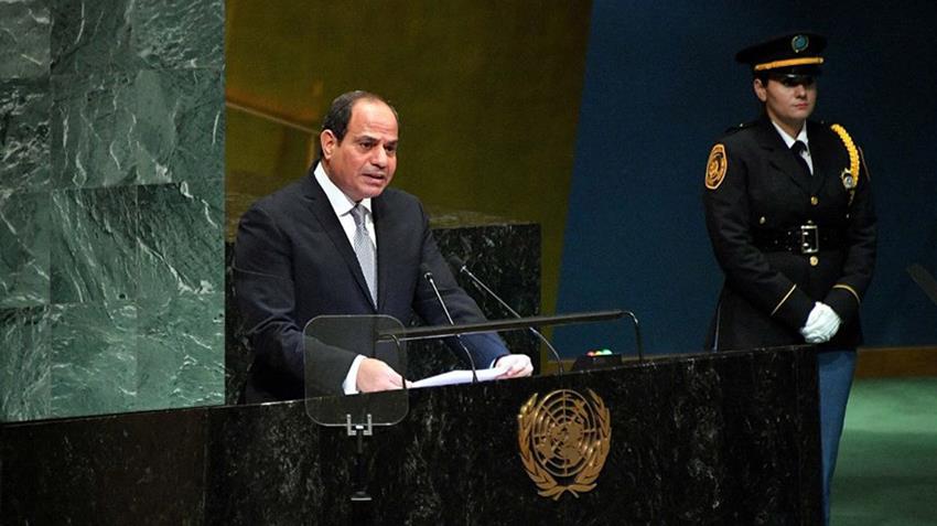كلمة الرئيس عبد الفتاح السيسي أمام الدورة 37 للجمعية العامة للامم المتحدة