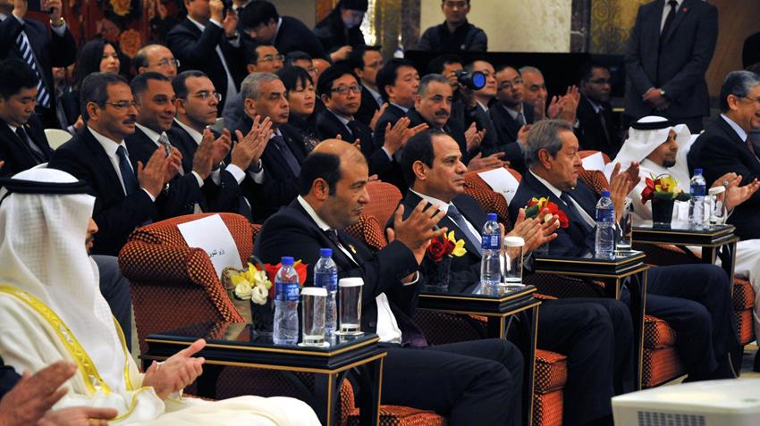 الرئيس عبد الفتاح السيسي يشهد مراسم التوقيع على ست وعشرين مذكرة تفاهم بين الحكومة المصرية والصينية
