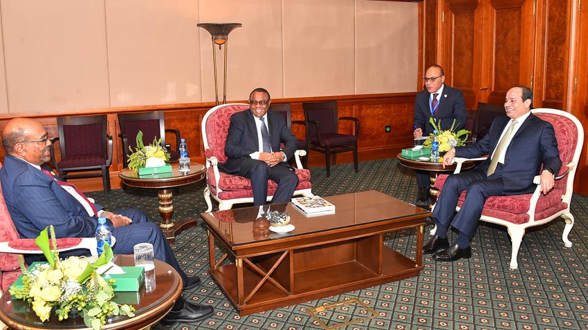 الرئيس عبد الفتاح السيسي يشارك في القمة الثلاثية مع الرئيس السوداني ورئيس الوزراء الإثيوبي