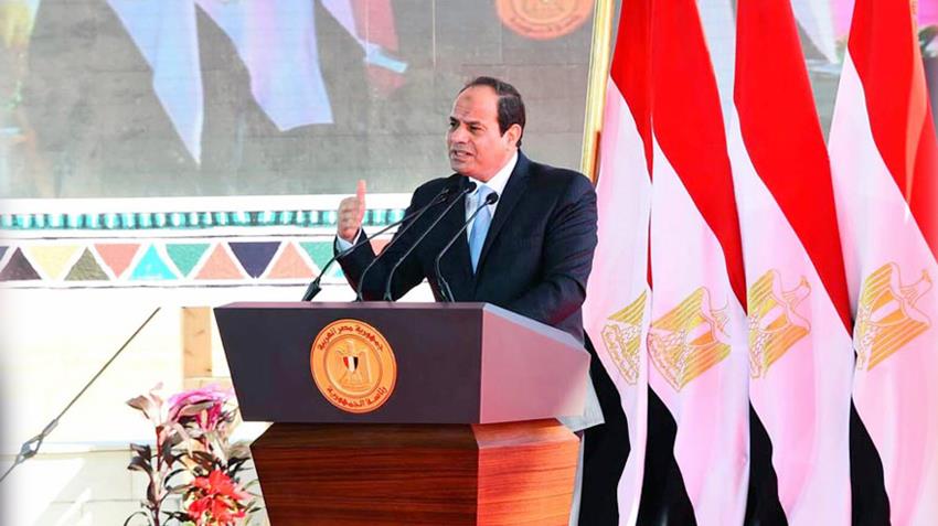 الرئيس عبد الفتاح السيسي يطلق مشروع استصلاح وتنمية المليون ونصف المليون فدان