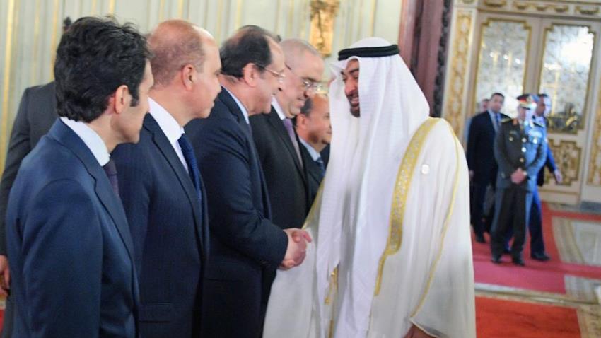 الرئيس عبد الفتاح السيسي يستقبل ولى عهد أبو ظبى بقصر رأس التين ويعقد معه جلسة مباحثات