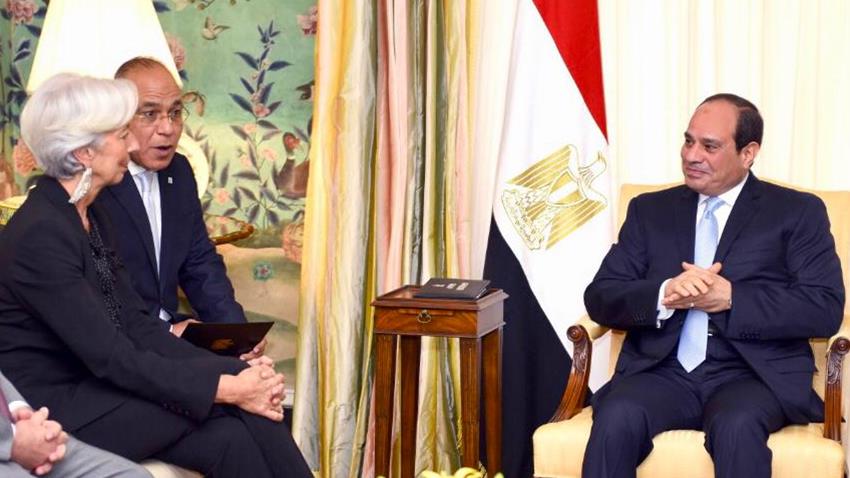 الرئيس عبد الفتاح السيسي يستقبل مدير عام صندوق النقد الدولي
