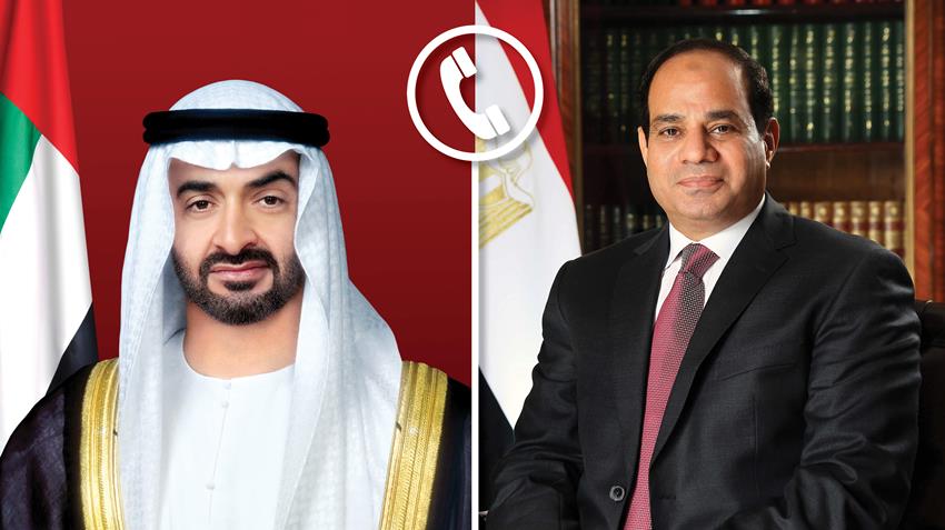 Le président Abdel Fattah Al-Sissi appelle le prince héritier d'Abou Dhabi