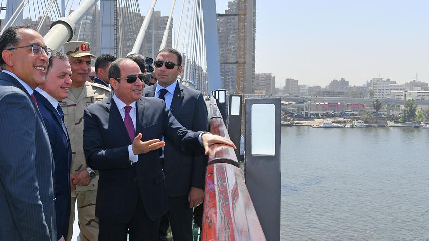 الرئيس عبد الفتاح السيسي يتفقد المشروعات التي تم افتتاحها بالفيديو كونفرنس