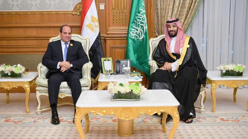 الرئيس عبد الفتاح السيسي يلتقي مع الأمير محمد بن سلمان