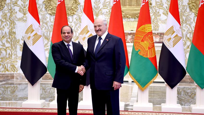 President El Sisi Holds Summit Talks with President of Belarus in Minsk