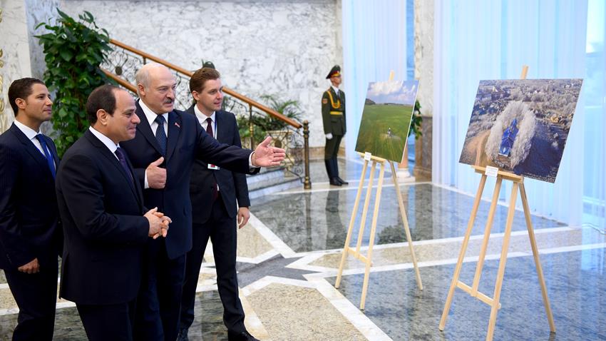 الرئيس عبد الفتاح السيسي يعقد مباحثات على مستوى القمة مع الرئيس البيلاروسي 18/6/2019