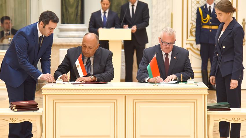 الرئيس عبد الفتاح السيسي يعقد مباحثات على مستوى القمة مع الرئيس البيلاروسي 18/6/2019