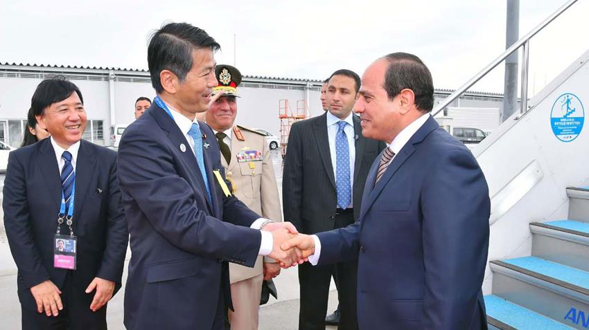 El-Sisi Arrives in Osaka to Attend G20 Summit