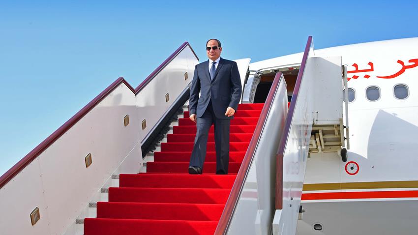 El-Sisi Returns Home from Japan after Participating in the G20 Summit