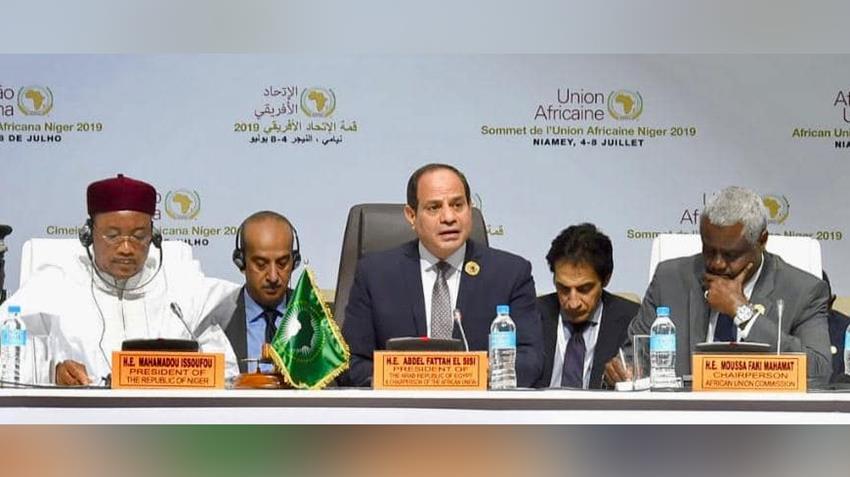 الرئيس عبد الفتاح السيسي يترأس عمال القمة التنسيقية المصغرة الأولى من نوعها للاتحاد الأفريقي 8/07/2019