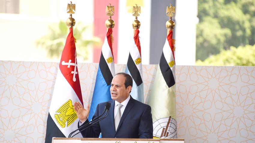 الرئيس عبد الفتاح السيسي يشهد حفل تخرج الكليات العسكرية بالكلية الحربية