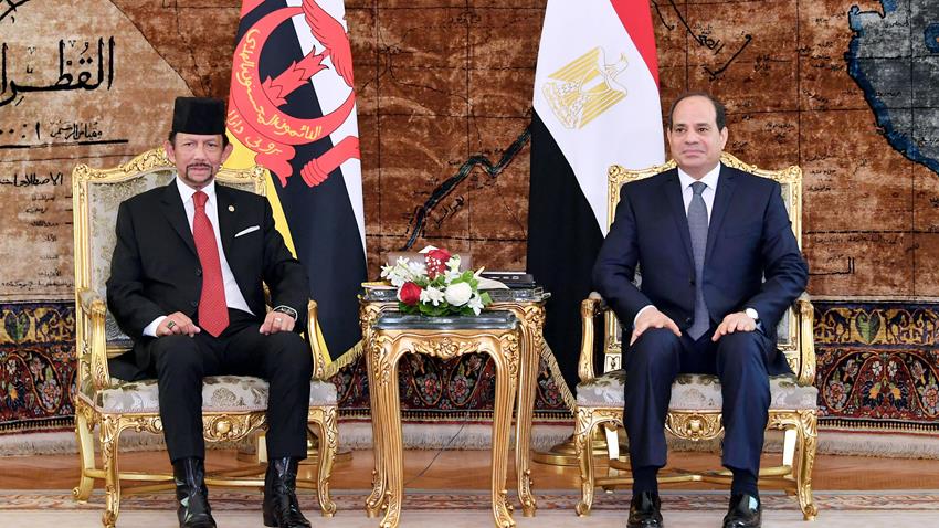 El-Sisi Meets Sultan of Brunei