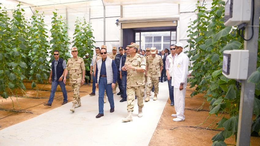 المرحلة الثانية من مشروع الصوب الزراعية بقاعدة محمد نجيب