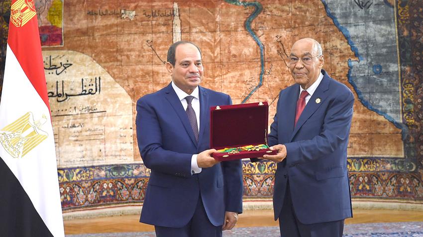 الرئيس عبد الفتاح السيسي يشهد حلف اليمين لرئيس هيئة قضايا الدولة