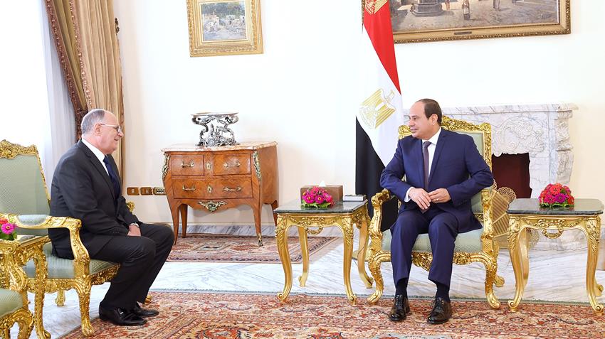 الرئيس عبد الفتاح السيسي يشهد حلف اليمين لرئيس هيئة قضايا الدولة