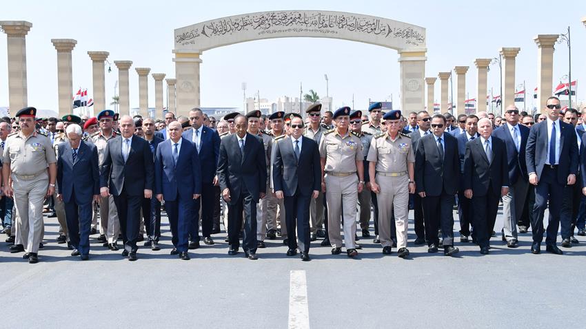 El-Sisi Ahead of Lt Gen Ibrahim El-Orabi’s Military Funeral